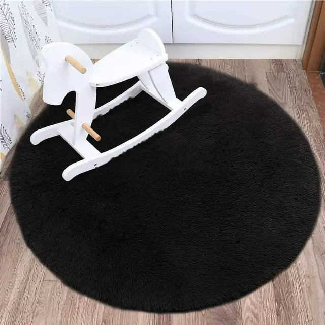 Round Thick Plush Carpet