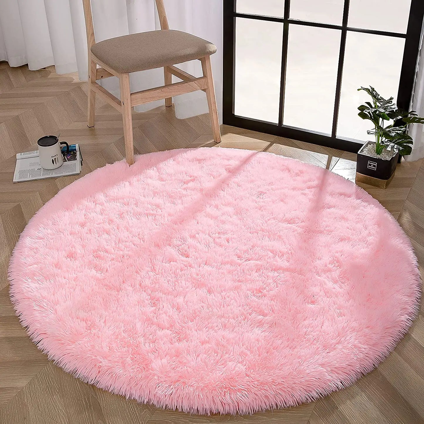 Round Thick Plush Carpet
