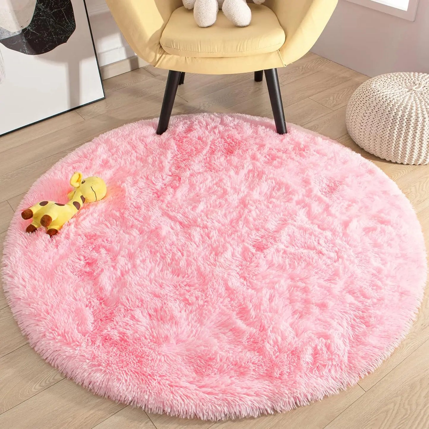 Round Thick Plush Carpet
