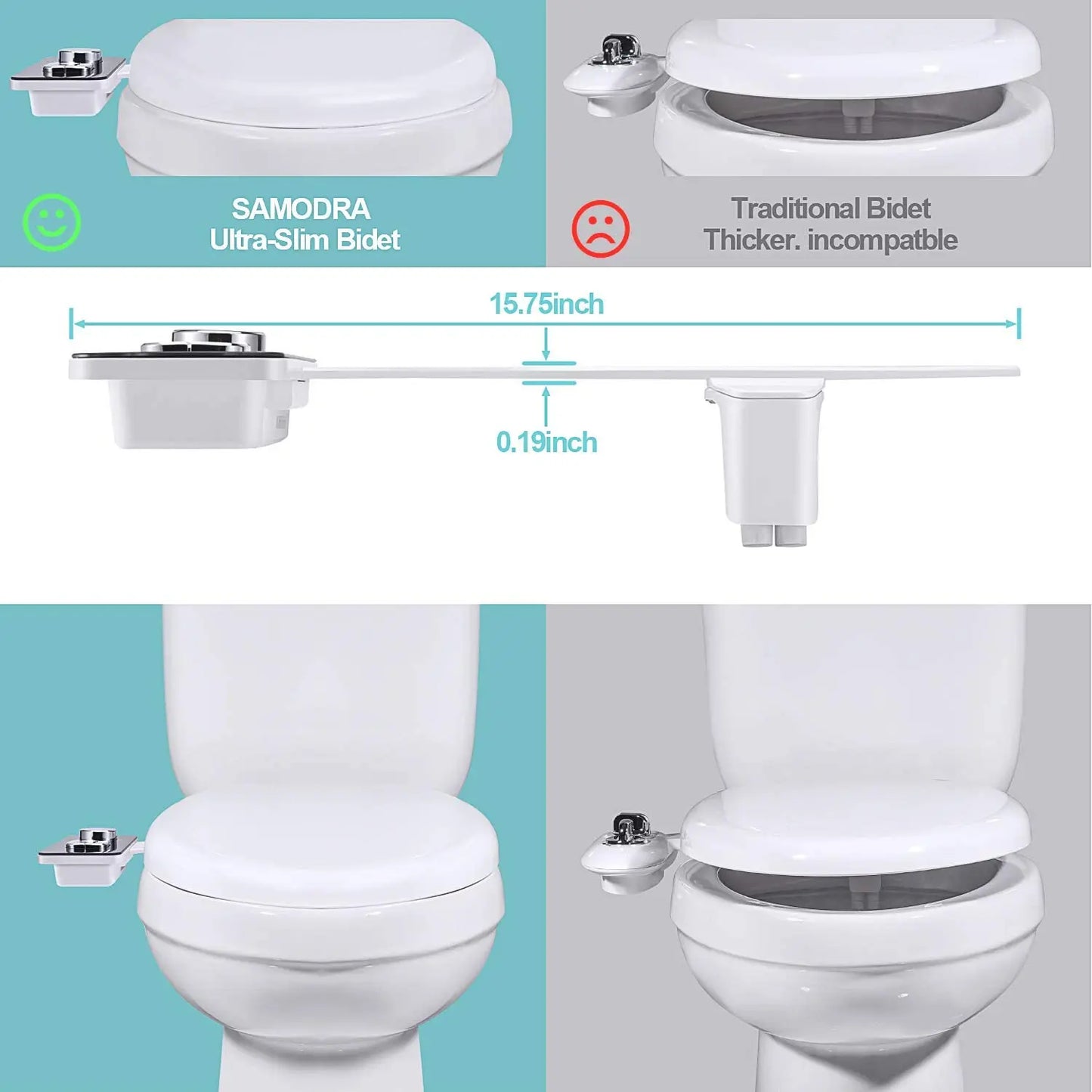 Ultra-Thin Self-Cleaning Bidet