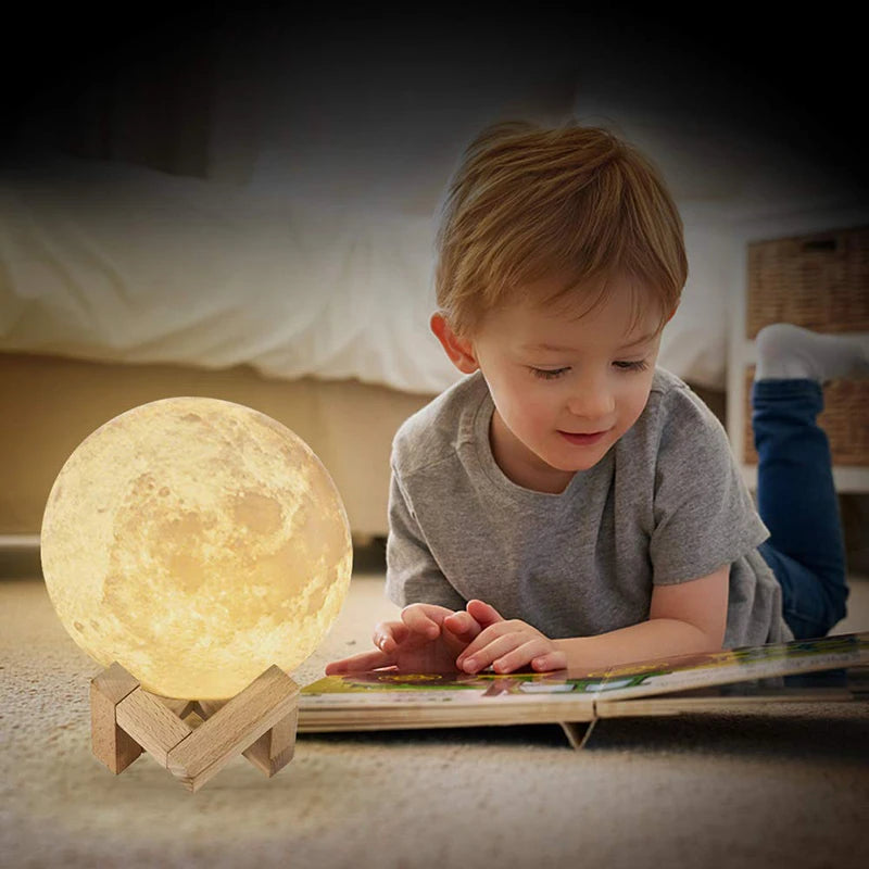 LED Moon Lamp with Changing Colors