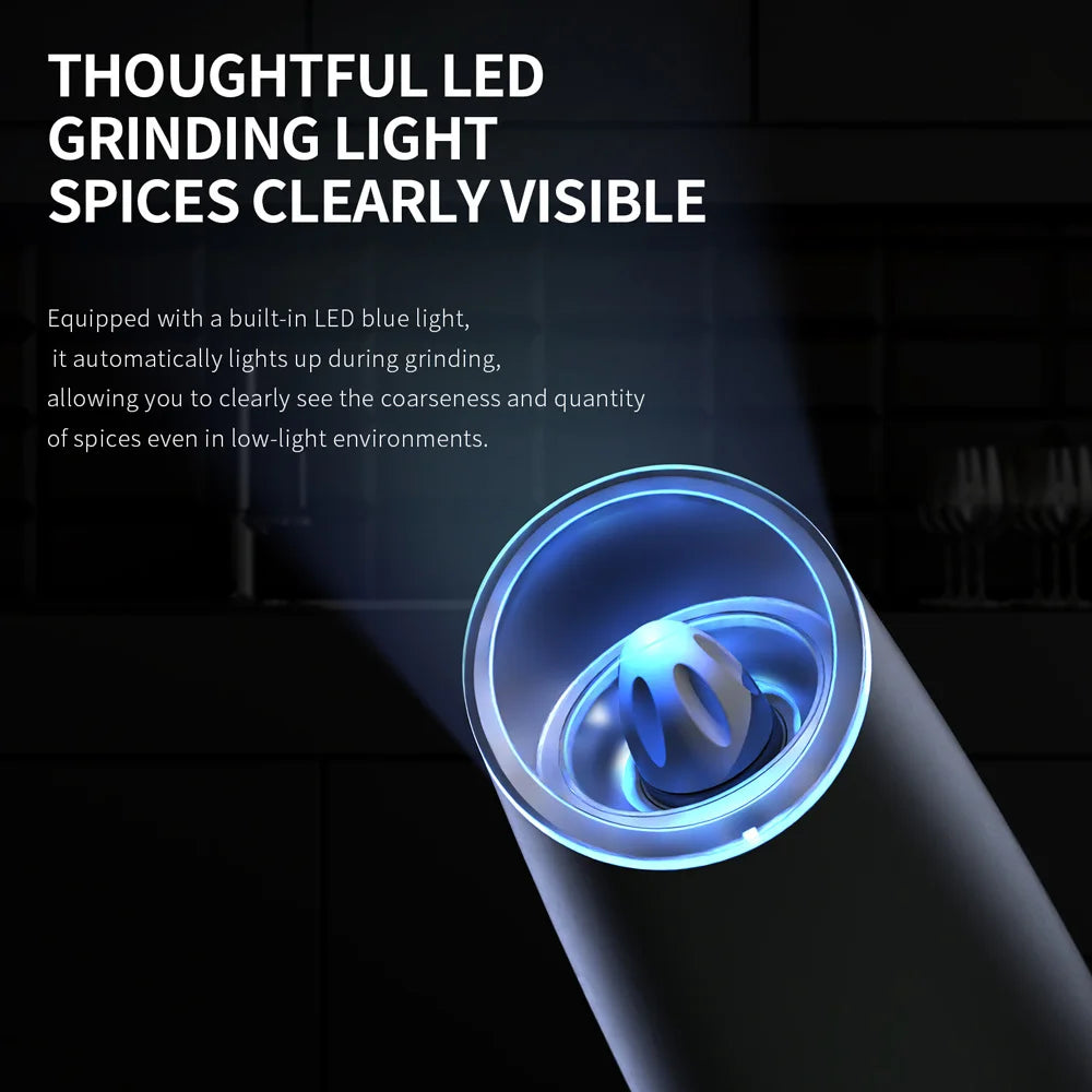 Electric Salt and Pepper Grinder Set