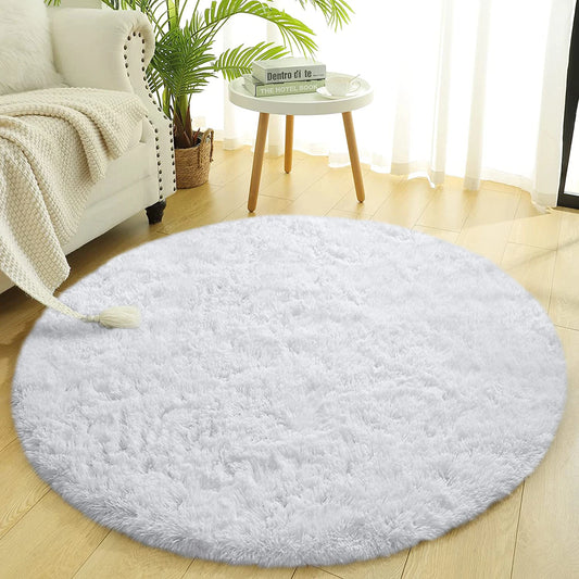 Round Thick Plush Carpet 