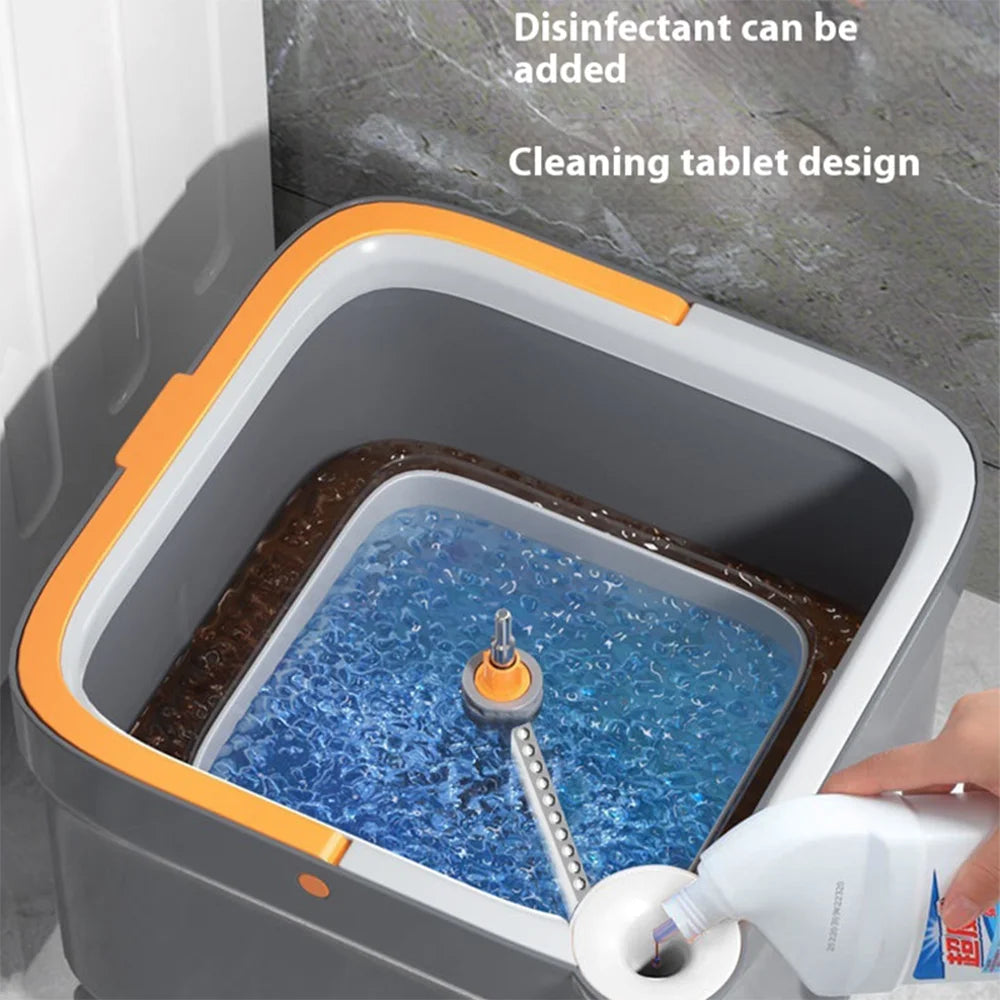 Microfiber Self-Wringing Spin Mop 