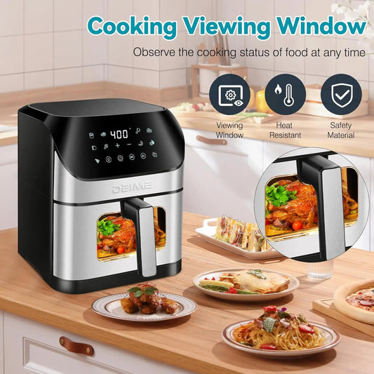 6.2 QT 1500W Power Air Fryer with 