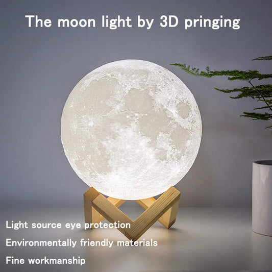 LED Moon Lamp with Changing Colors