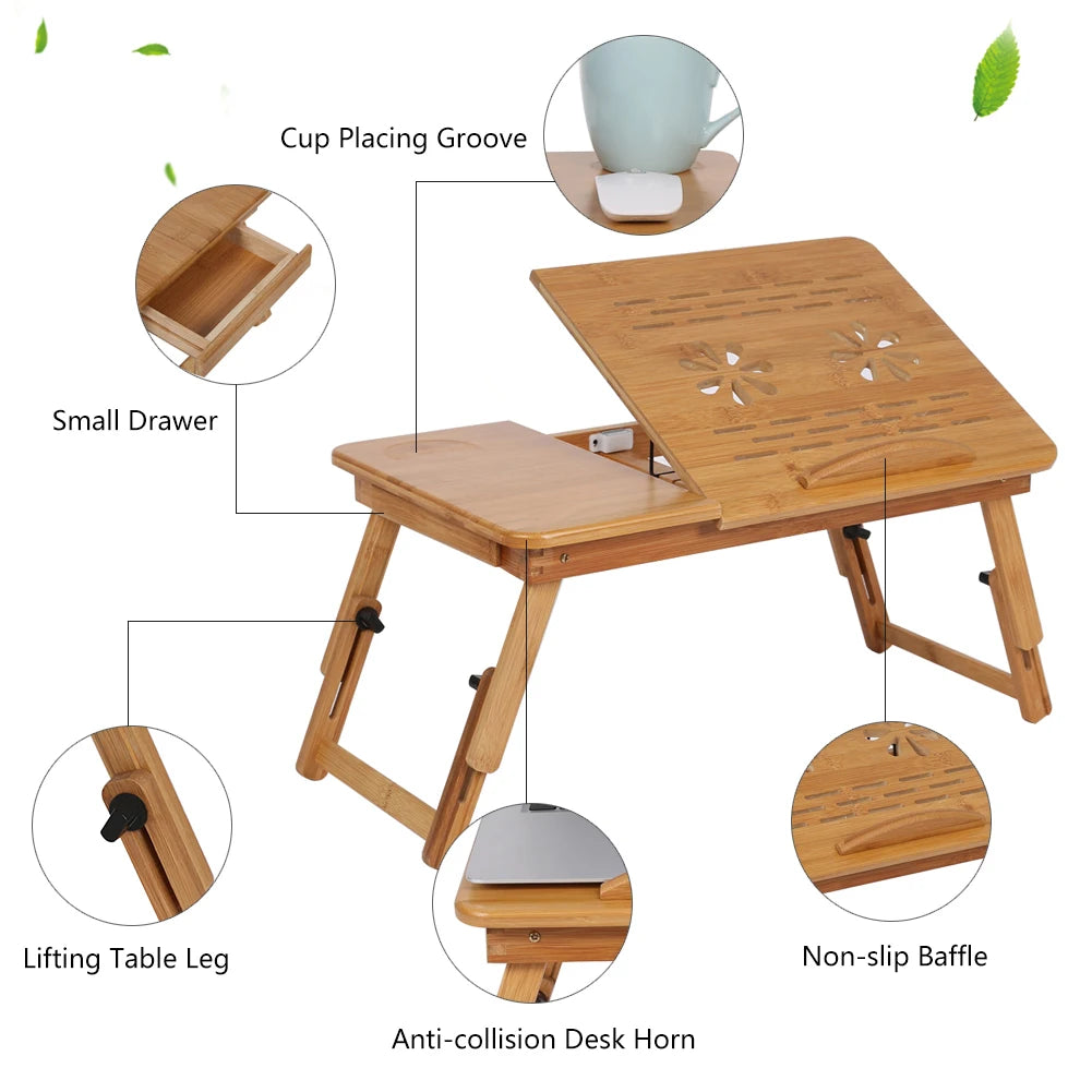 Bamboo Bed Desk 