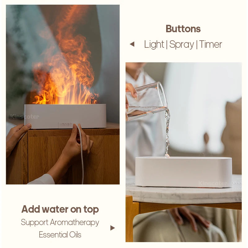 Flame RGB Essential Oil Diffuser