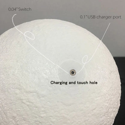 LED Moon Lamp with Changing Colors