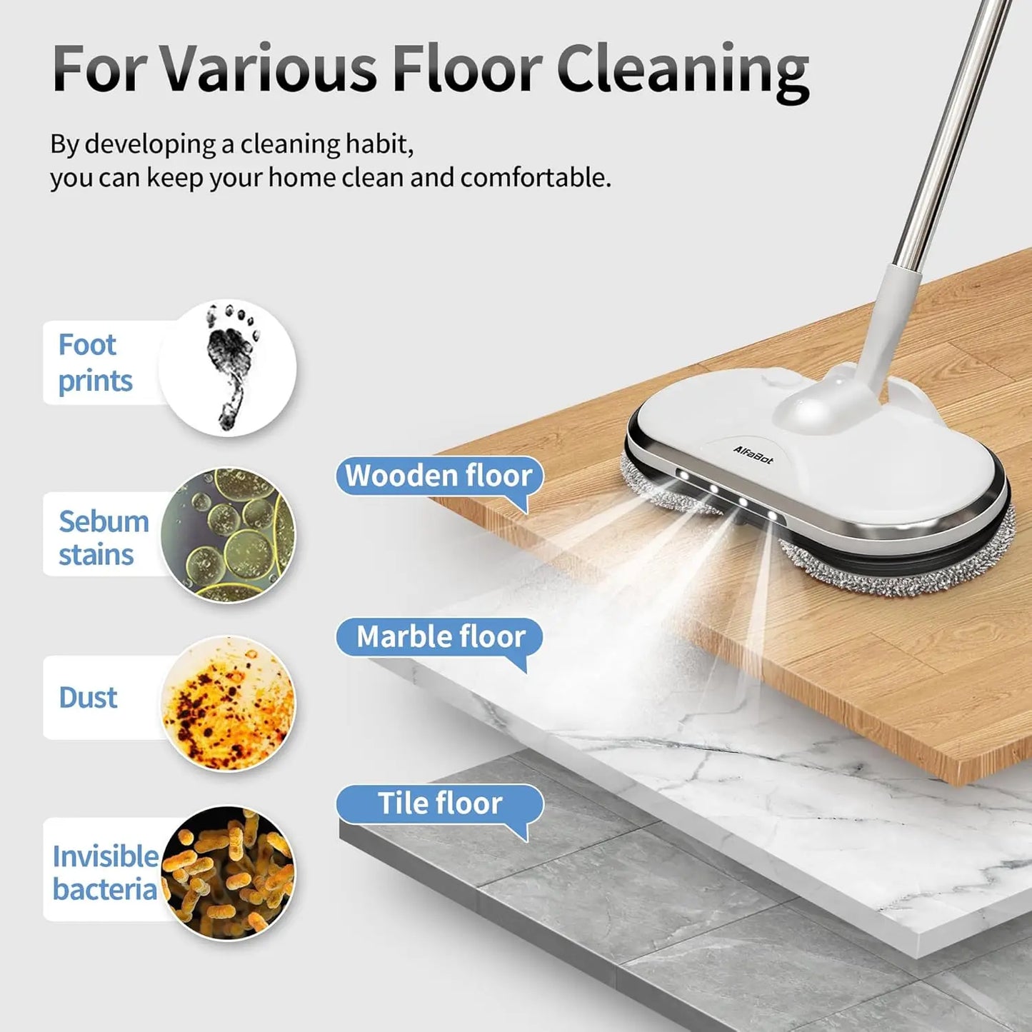Cordless Electric Spin Mop