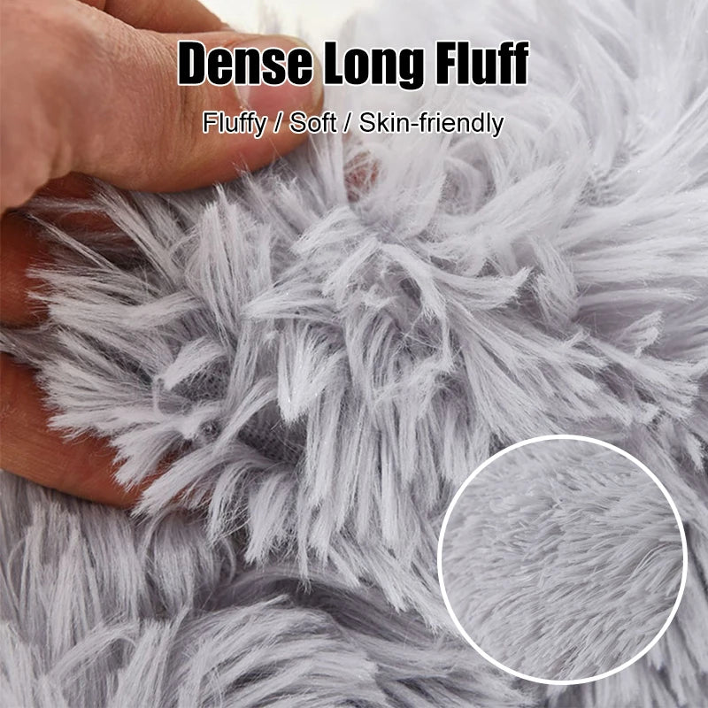 Round Plush Pet Bed 