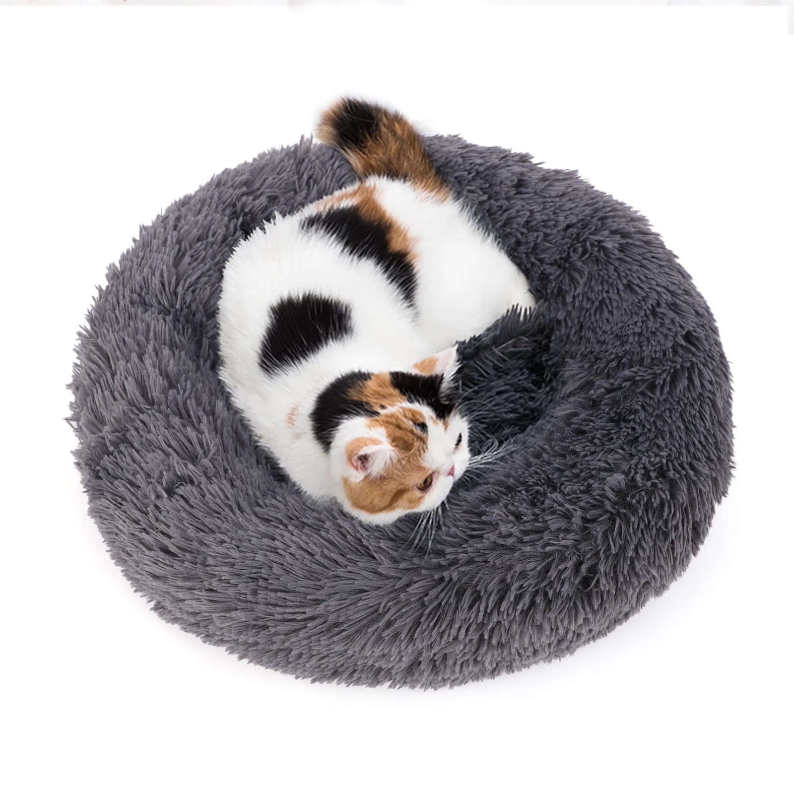 Round Plush Pet Bed 