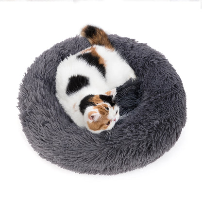 Round Plush Pet Bed 