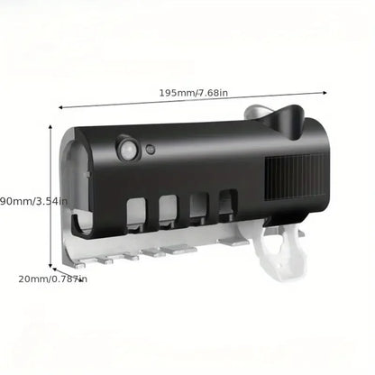 Sterilizing Toothbrush Holder With Toothpaste Dispenser 