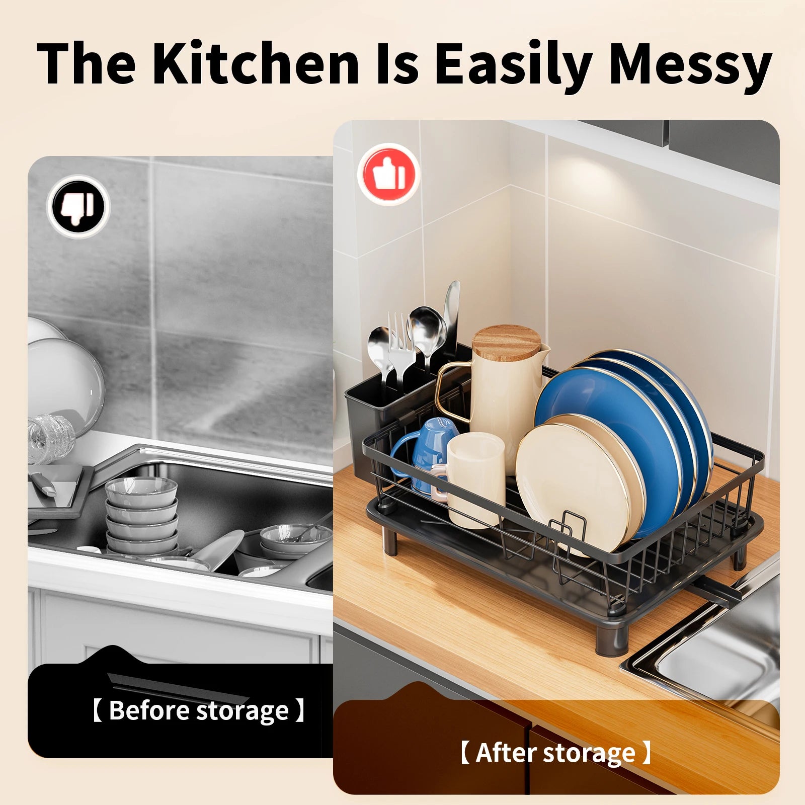 Multifunctional Dish Drying Rack 