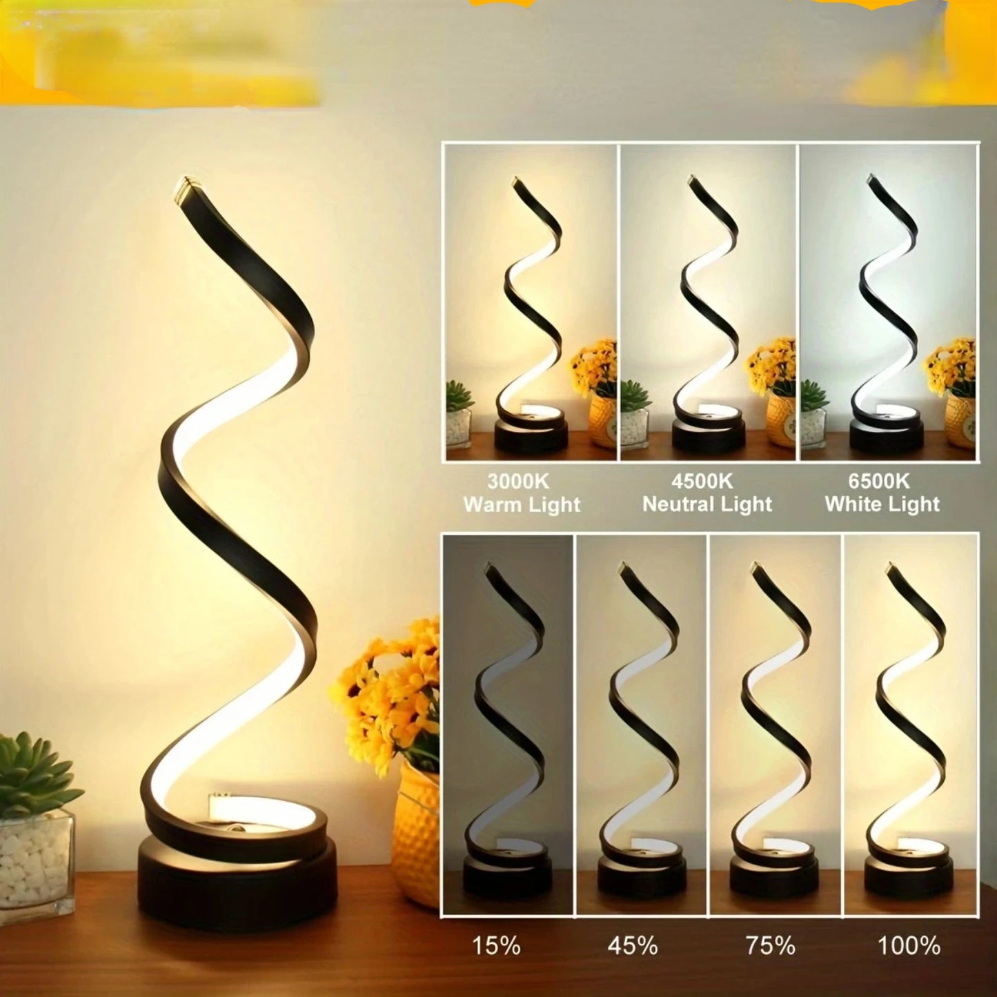 LED Spiral Table Lamp 