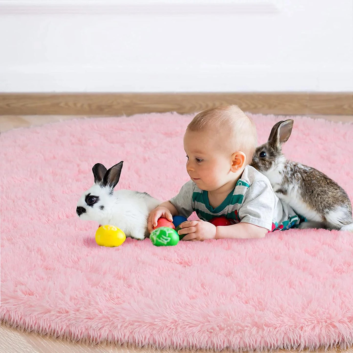 Round Thick Plush Carpet 