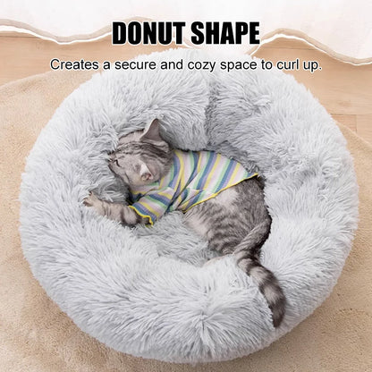 Round Plush Pet Bed 