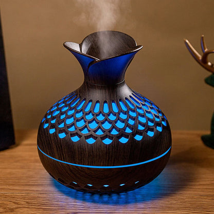 Wood Grain Aromatherapy Humidifier | Diffuser 