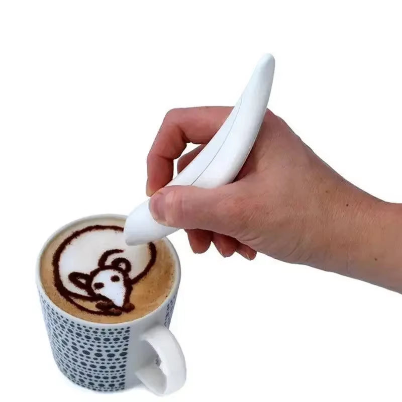 Electrical Coffee Pen Spice Pen Latte Milk Art Pen for Coffee Cake Decoration Pen to Draw in Coffee Barista Tools Bar Supplie